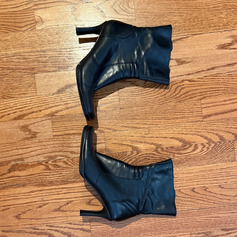 Nine West Black Heeled Boots - Picture 2 of 5